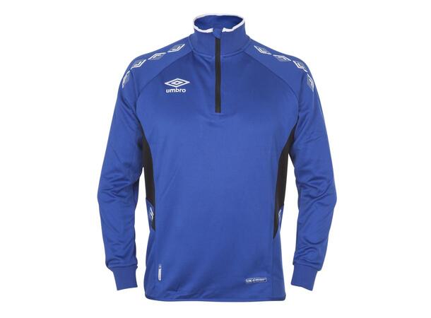 UMBRO UX-1 Half Zip Jr Blå/Vit 164 Träningströja med krage 